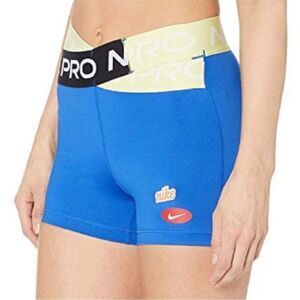 Nike Blue and Yellow Athletic Shorts